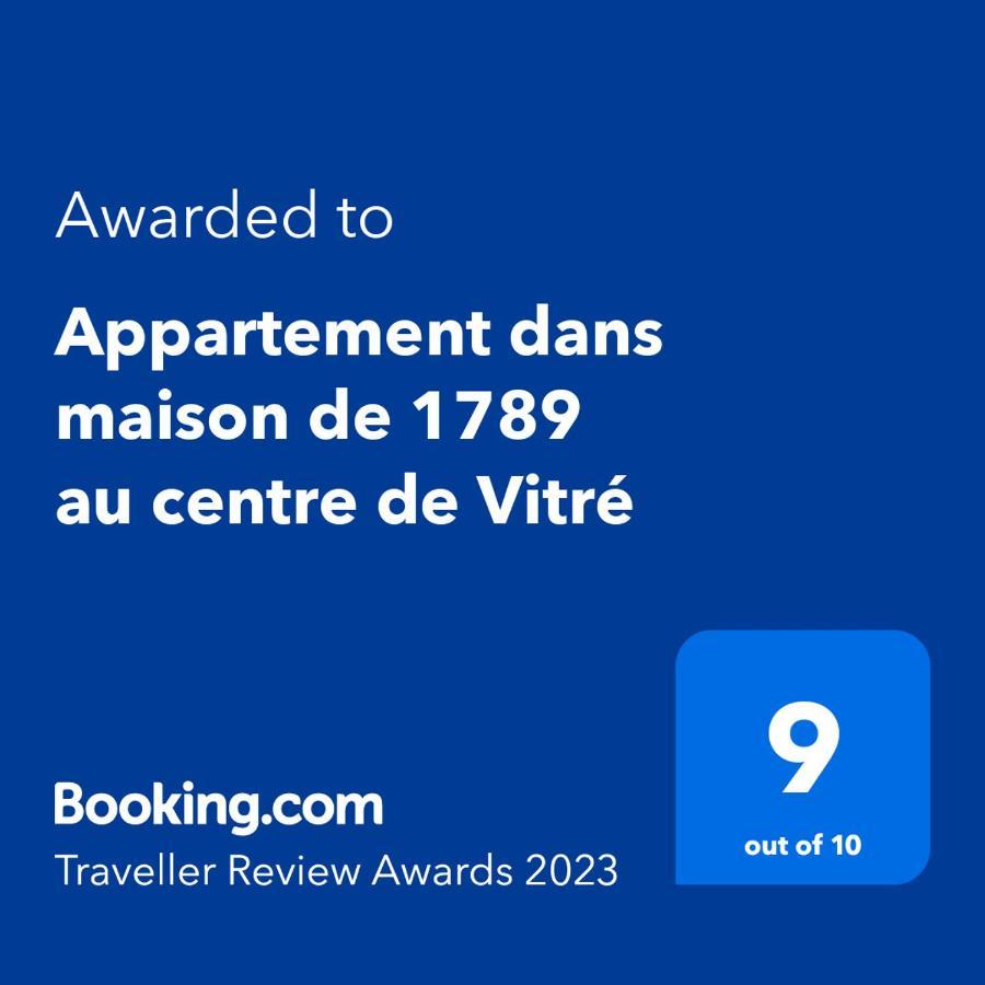 Appartement Dans Maison De 1789 Au Centre De Vitre ภายนอก รูปภาพ